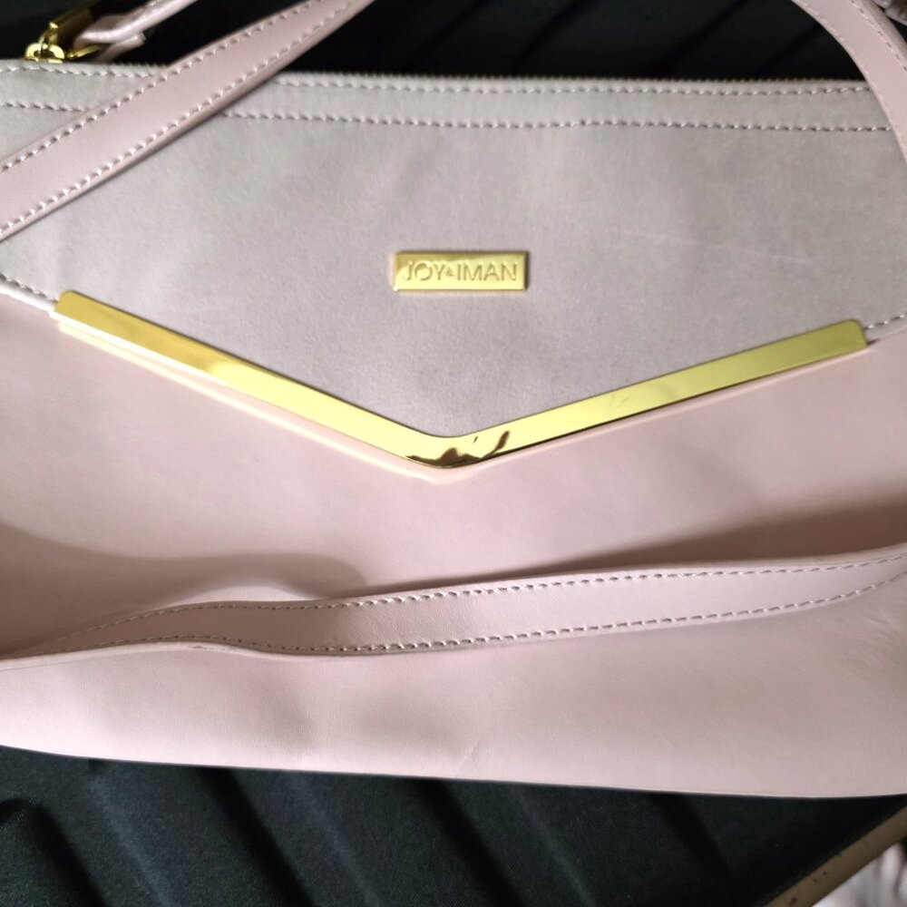 Joy Iman crossbody Pink/Blush purse